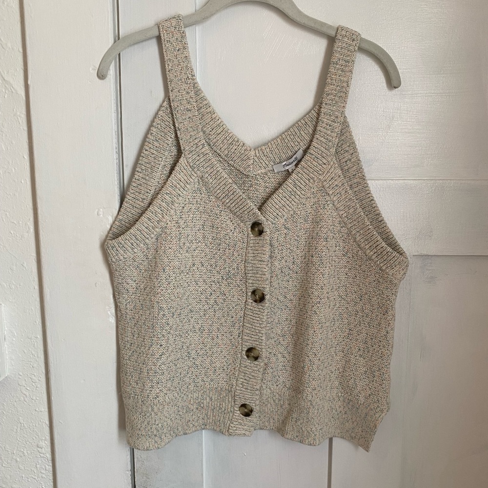 Madewell sweater tank top.